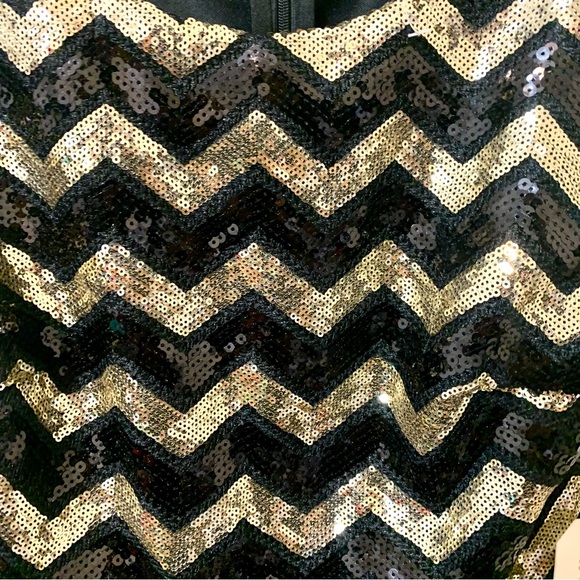 NWT Forever 21 Special Collection Sequins Dress - Black/Gold - Size Medium - Picture 7 of 10
